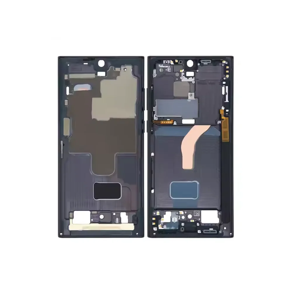 Mobile Phone Middle Frame Bezel For Samsung Galaxy S22 Ultra 5G S908 Front LCD Display Frame Replacement Parts