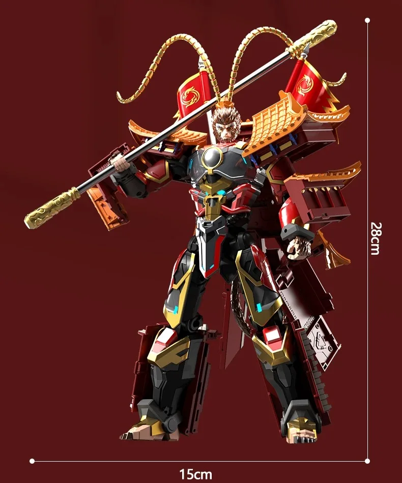 

Li Jiang XT1950 Monkey King Transformation Sun Wukong Action Figure Mecha Toy Robot Model Toy