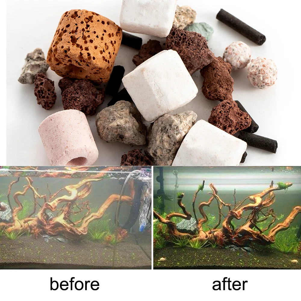 50g Aquarium Filter Balls Biochemical Ball Filter Media for Aquarium Fish Tank Aquarium Bio Balls Filter Accessories