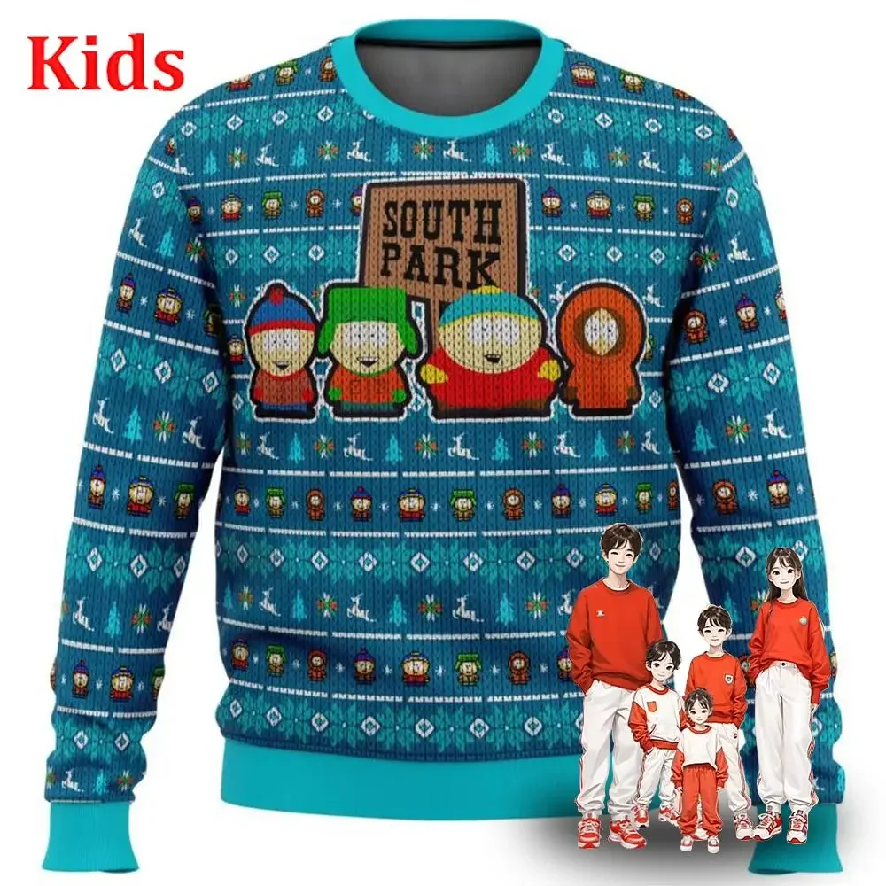 Member Berries South Park Ugly Christmas Sweater Christmas Sweater Gift Santa Claus Pullover Men 3D Sweatshirt And Top Autumn