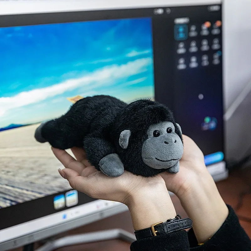Juguete de peluche de chimpancé, muñeco de peluche de gorila, decoración de oficina, Animal relleno de dibujos animados, juguete de peluche, decoración del hogar, regalo para amigos
