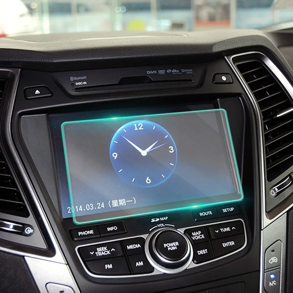

Для Hyundai Santa Fe 2013-2017 автомобильный мультимедийный DVD видео GPS навигация ЖК-экран закаленное стекло защитная пленка против царапин