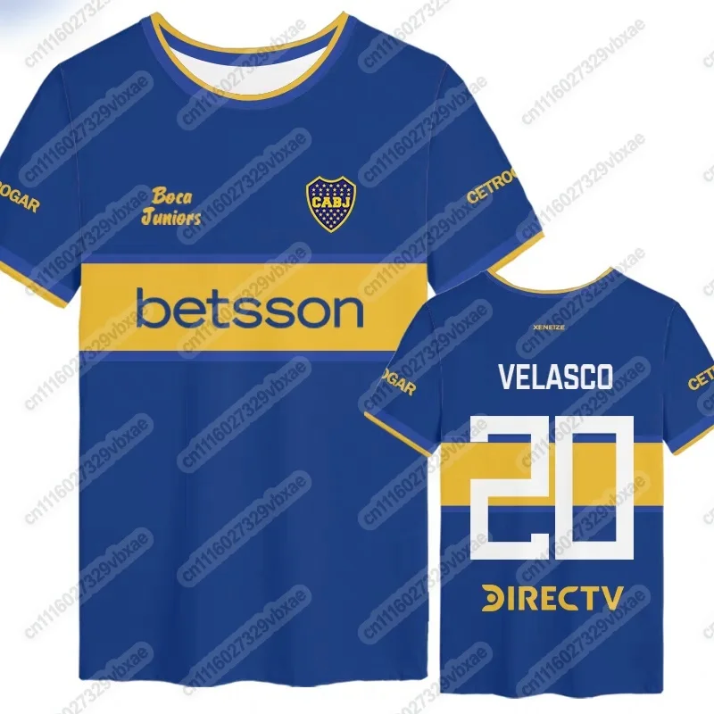 Boca Juniors 202627 Fußballtrikot, 3D-Druck Schnell Trocknendes Atmungsaktives T-Shirt, Herren- und Damen-Familien-Fußball-Sportbekleidung – Detail 18