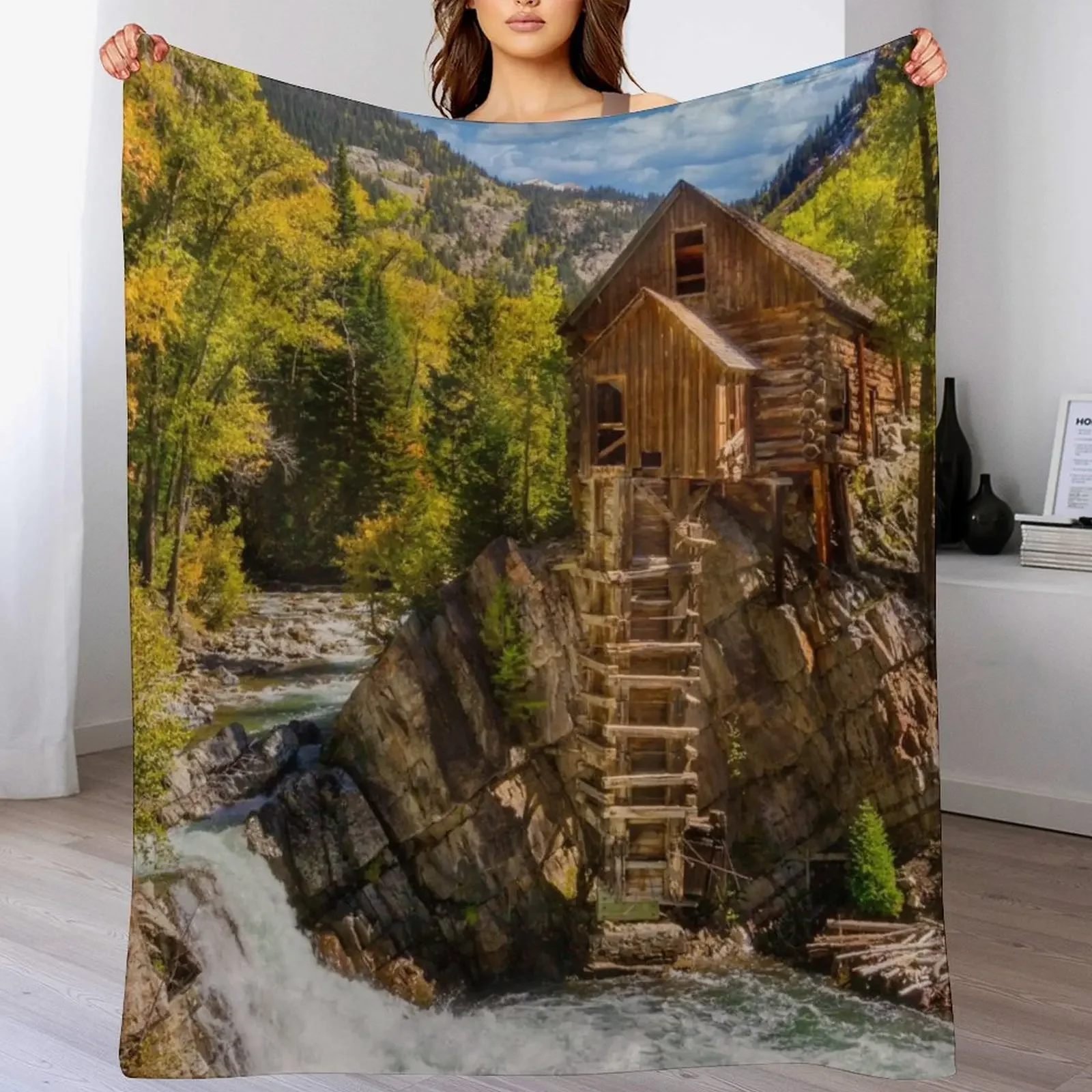 

The Crystal Mill Throw Blanket Luxury Throw Baby Flannel Beach Blankets