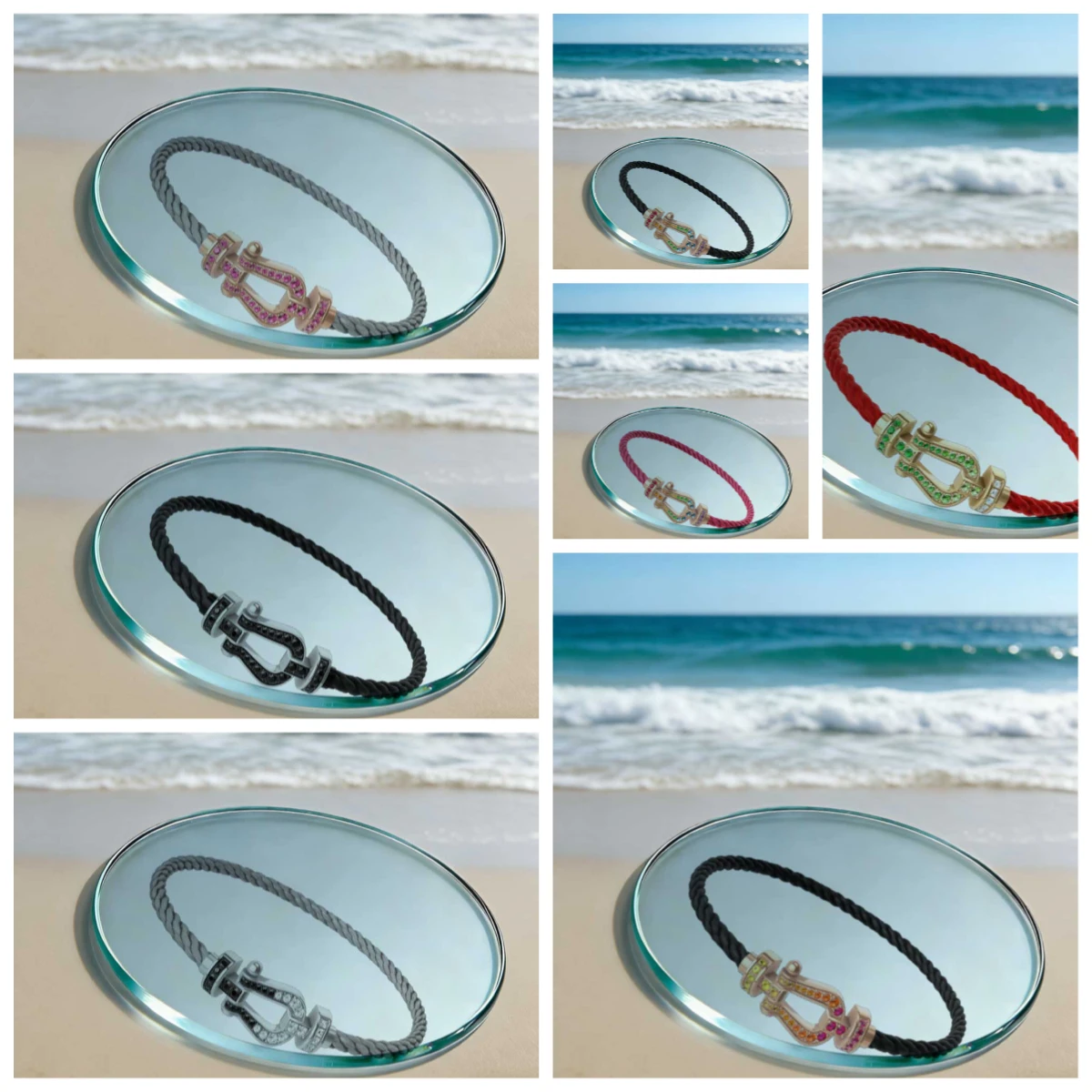 

Нейлоновый шнурок среднего размера из нержавеющей стали с цветными циркониевыми камнями — идеальный подарок для женщин, которые могут носить его ежедневно или на вечеринках.