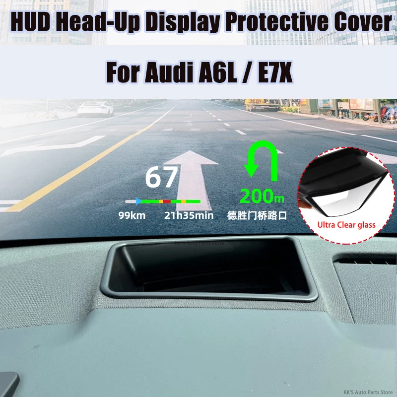 HUD Head-Up Display Protective Cover / Dashboard Dust Cover for Audi A6L / E7X, Car Interior Accessories