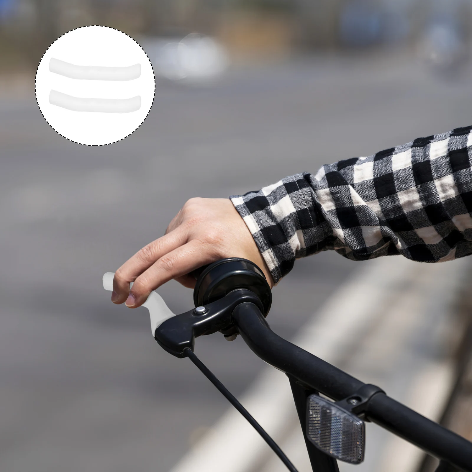 1Pair Bike Handlebar Grips Ergonomic Design Shock Absorbing Minimize Fatigue Premium Material Sturdy Comfortable Perfect Gift