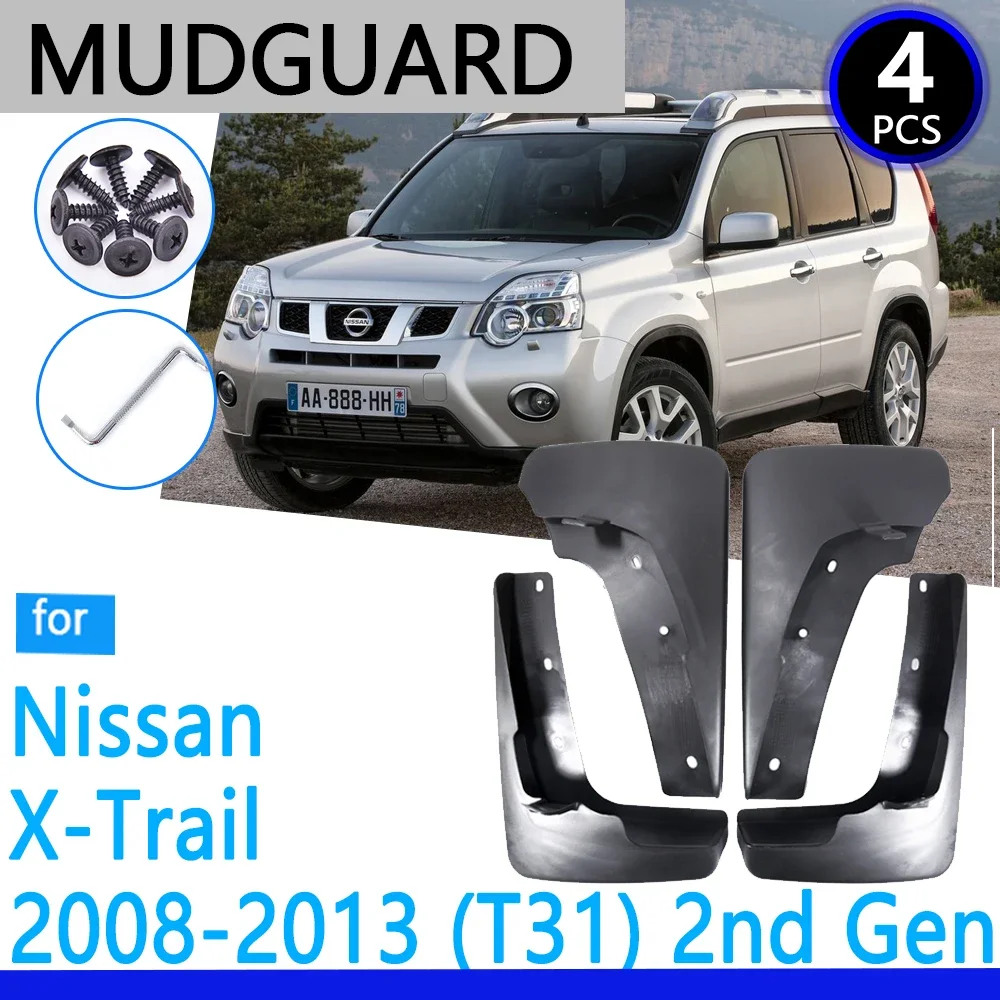 

Mudguards fit for Nissan X-Trail 2008~2013 T31 2009 2010 2011 2012 Car Accessories Mudflap Fender Auto Replacement Parts