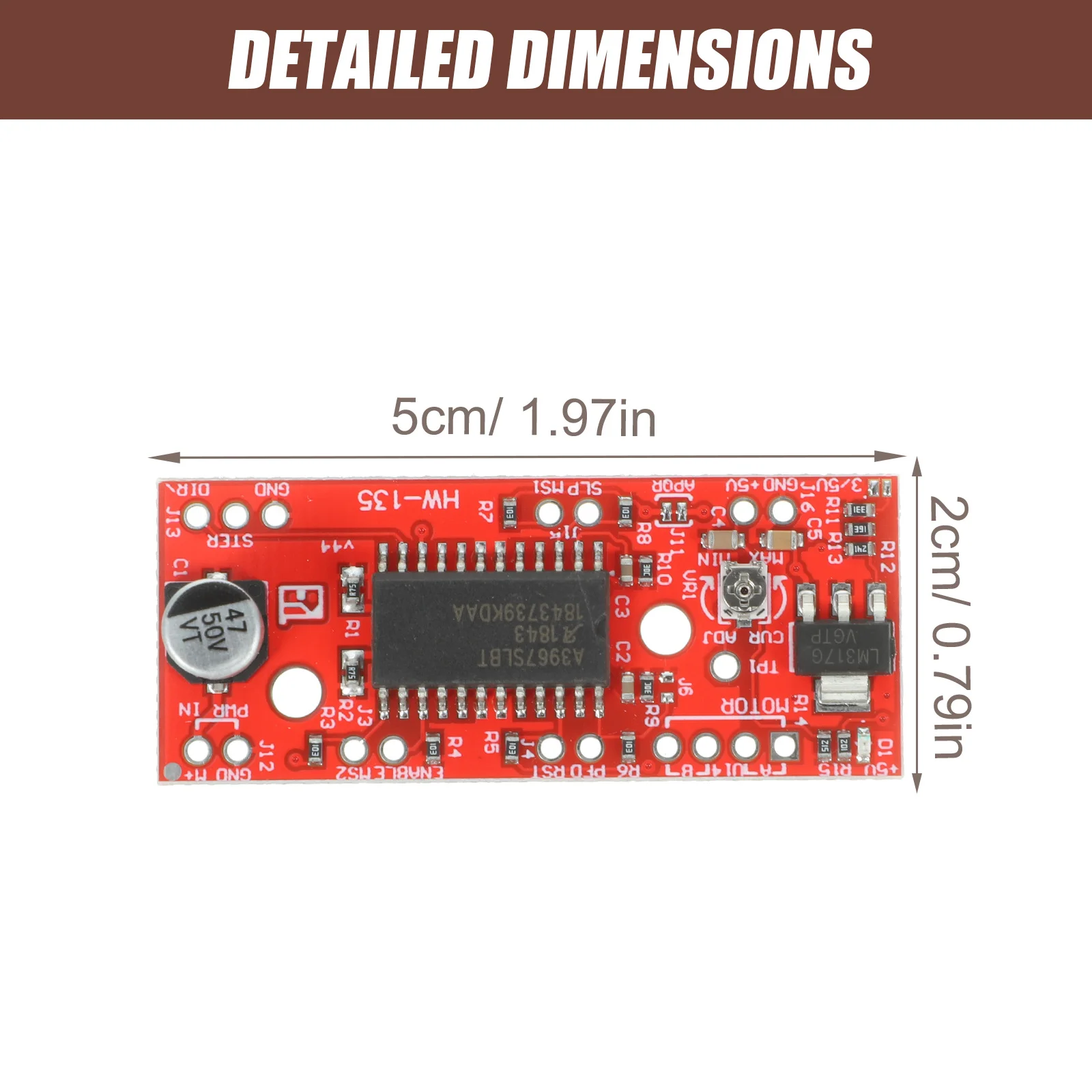 Easydriver Stepper Motor Driver Latest Version Adjustable Current Control Microstepping Resolution Sleep Enable High