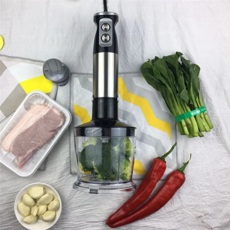 

ABJO-Immersion Hand Blender 5 In1 600W Electric Blender Handheld Stick Mixer Emulsion Blenders For Kitchen Smoothie Durable US P