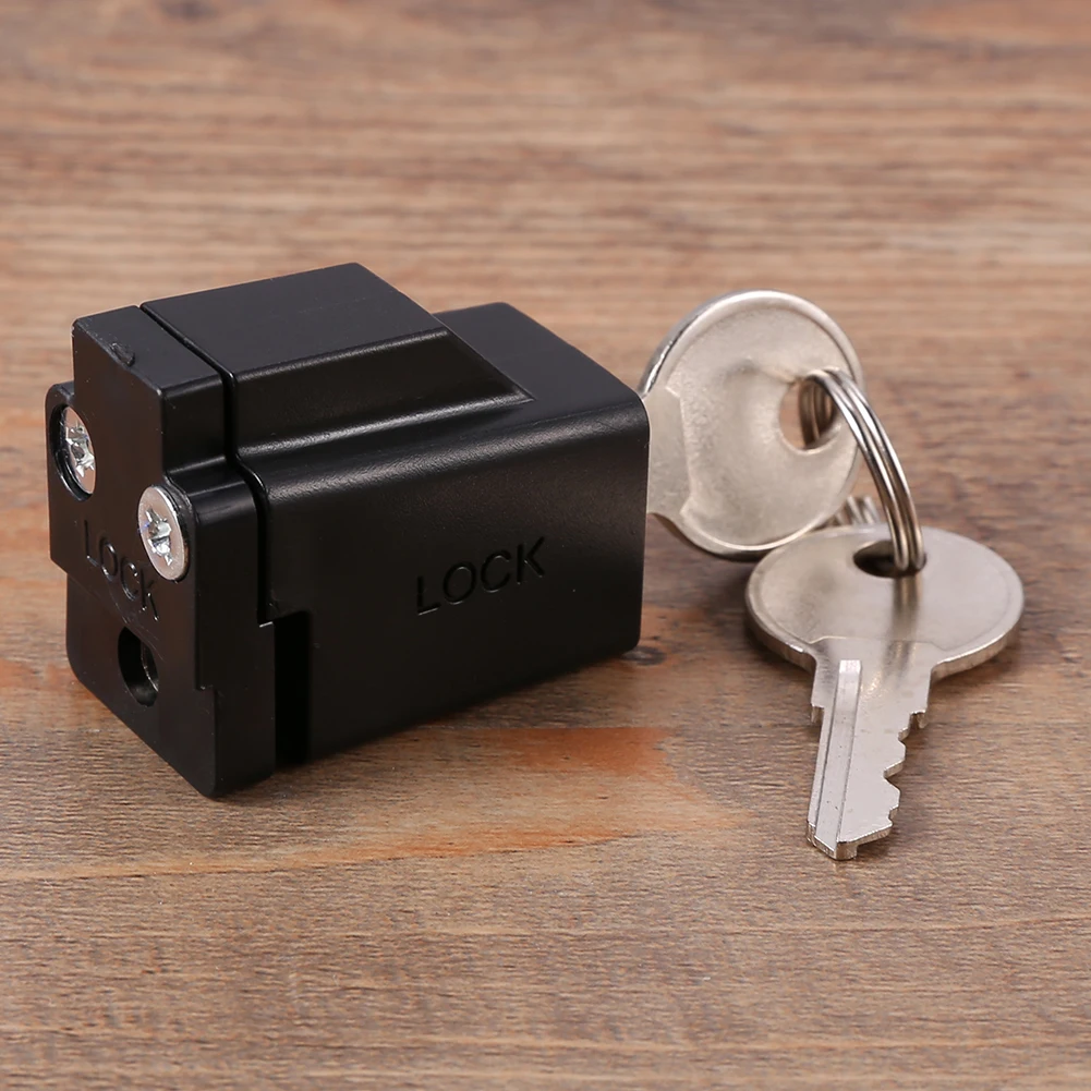 Aluminum Alloy Window Locks with 2 Keys Window Restrictor Lock Durable Portable Practical Exquisite Convenient for Hospital Bank