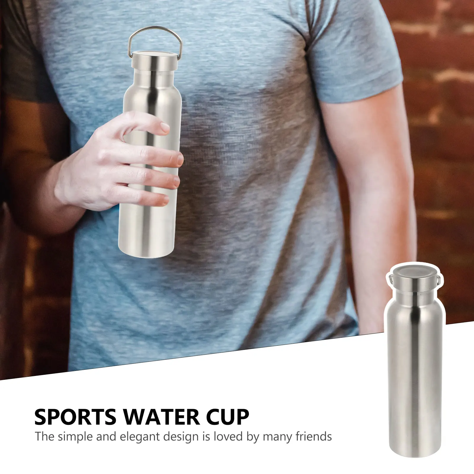 

Stainless Steel Water Bottle Insulated Thermal Vacuum Cup for Sports Travel Lightweight Long Preservation Gifts