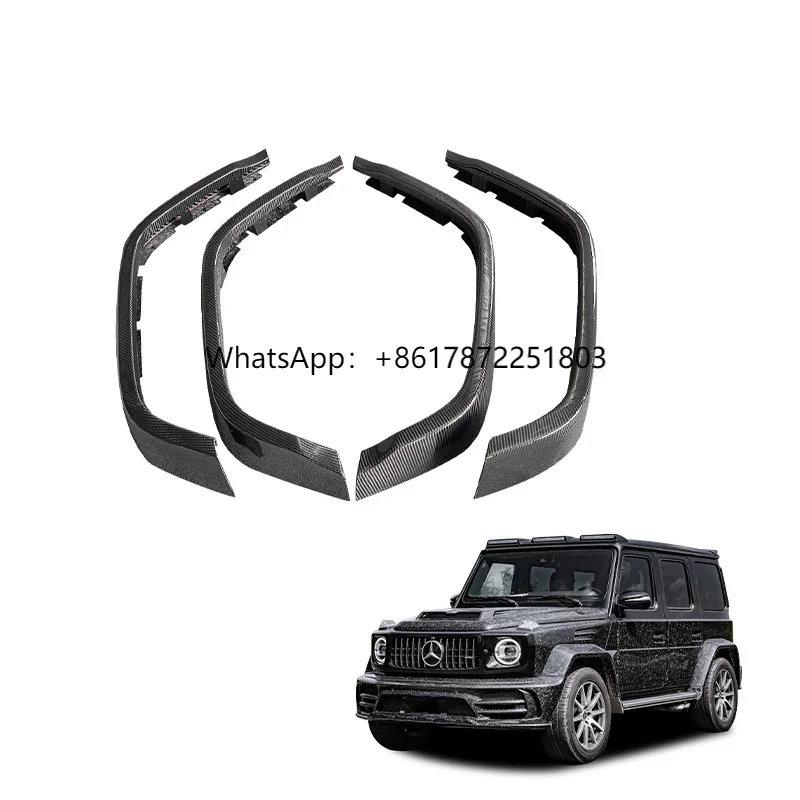 

Langyu Auto Modified Parts Side Wheel Arches Dry Carbon Wheel Eyebrow for W464 G63 Fender Flares
