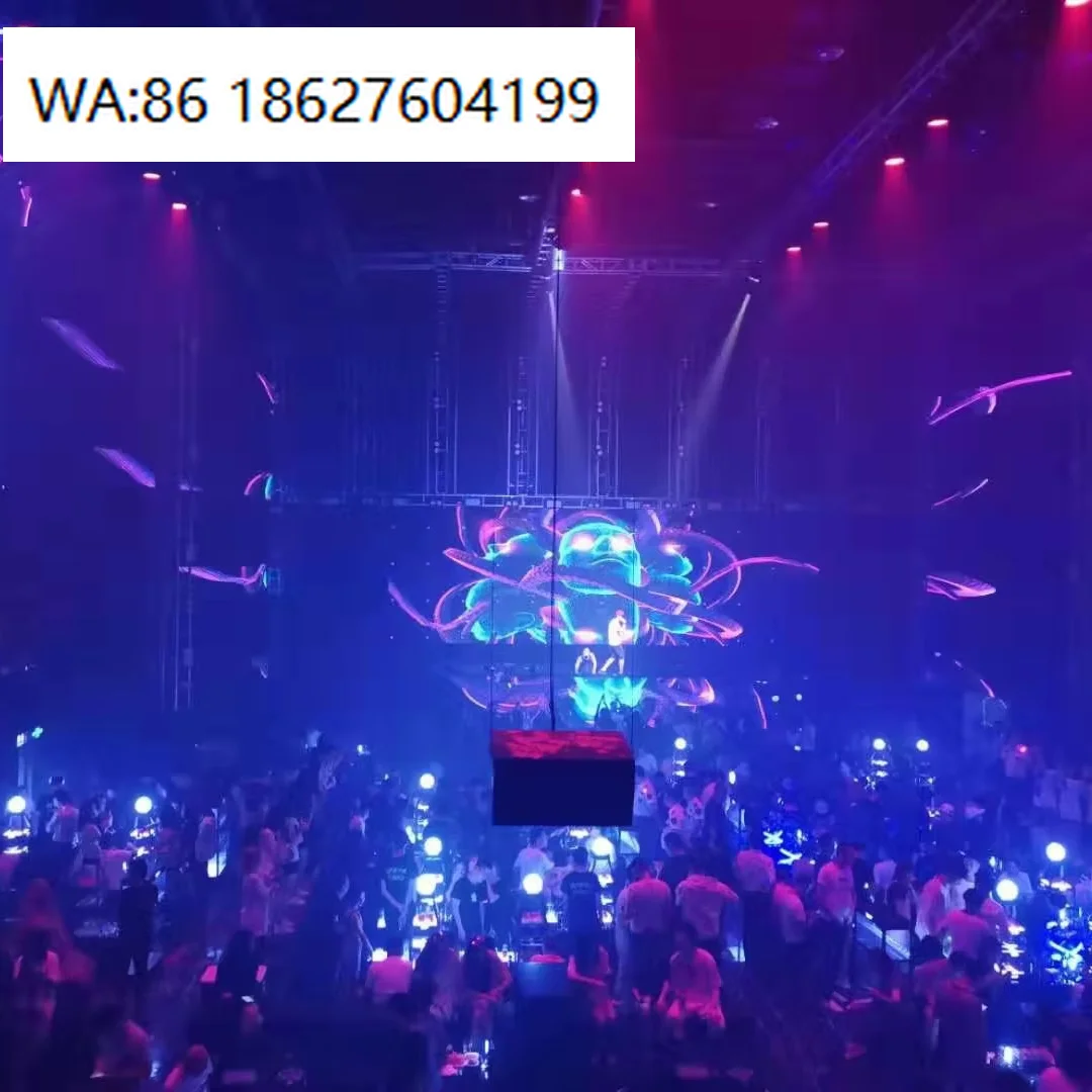 

LED SignageHigh Refresh Rate P3.91 Easy Assembly Rental LED Transparent Video Wall LED Screen Display for Stage Concert Event Ba