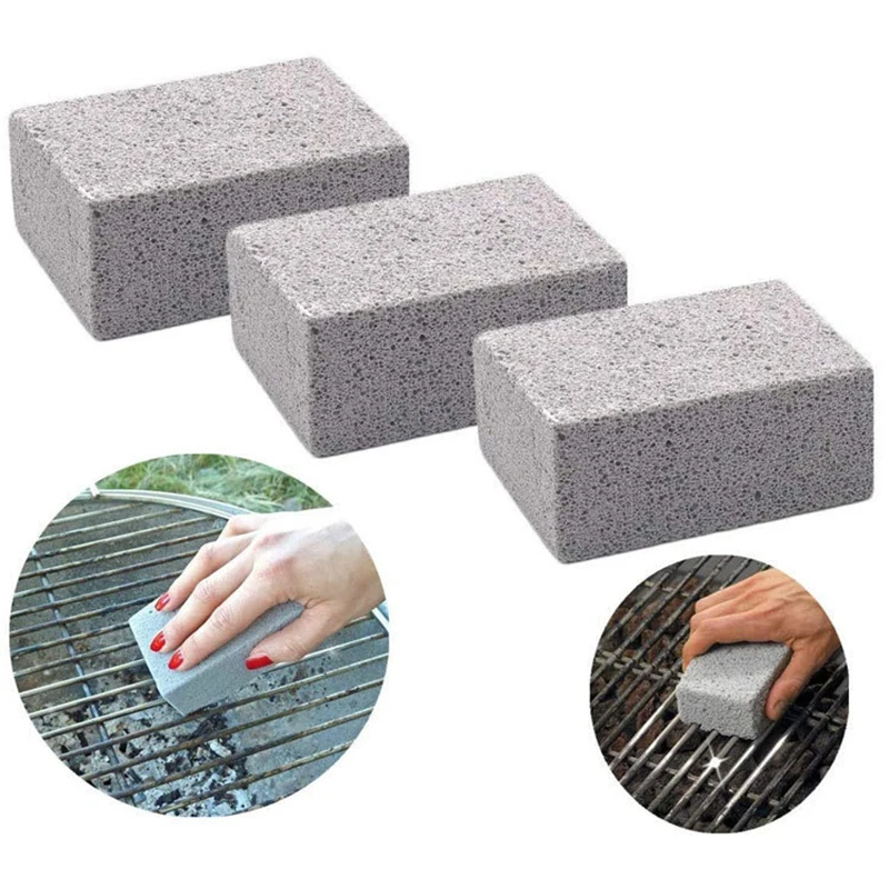 

BBQ Grill Cleaning Brick Block Barbecue Cleaning Stone Racks Stains Grease Cleaner BBQ Tools Oil Stain Cleaning