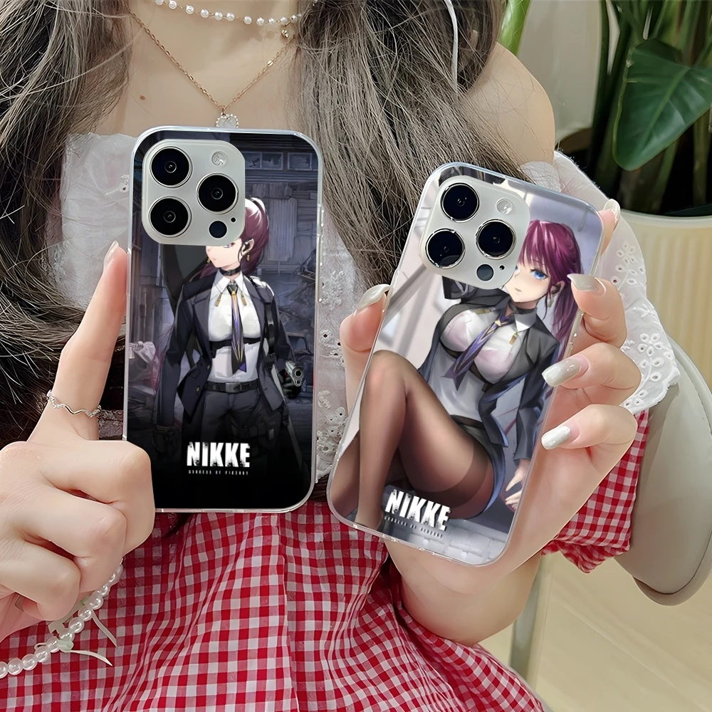 Goddess NIKKE Dolla Mobile Cell Phone Case for iPhone 16 15 14 13 12 11 X XR XS 8 Pro Max Plus Mini Clear Transparent Cover