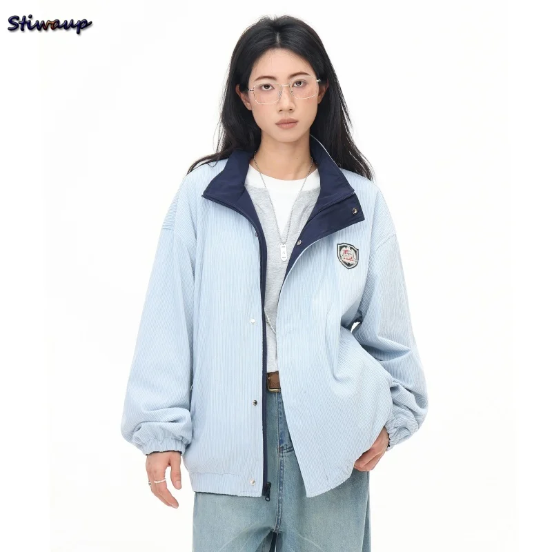 Women's Jackets Sale Reversible Jacket Women Outerwears Plus Size 2025 Spring Autumn Plain Woman Clothing Coats for Women Deals