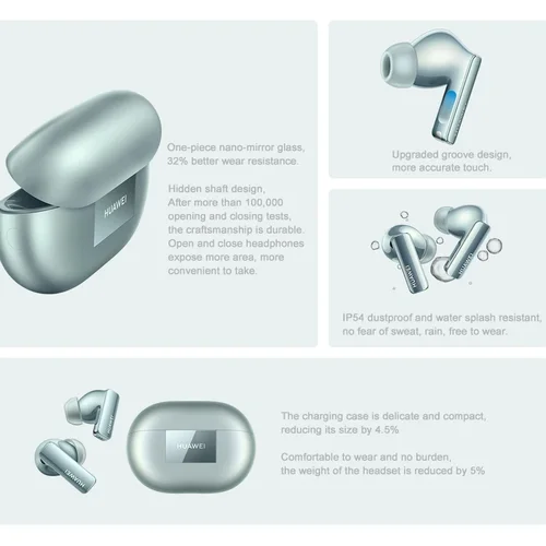 Imagen 2 del producto Original Huawei FreeBuds Pro 3 auriculares inalámbricos Bluetooth 5,2 auriculares TWS con cancelación de ruido auriculares móviles Fone