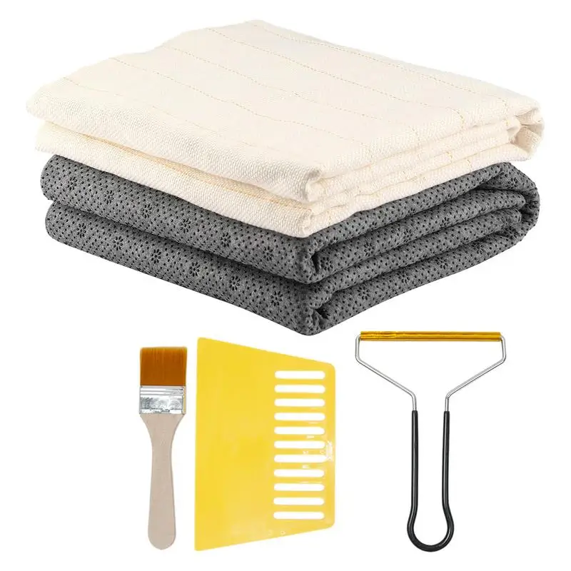 

Tufting Cloth Rug Cloth with Marked Lines Tufting Non-Slip Backing Fabric Large Monk Cloth Kit Rug Making Supplies for Beginner