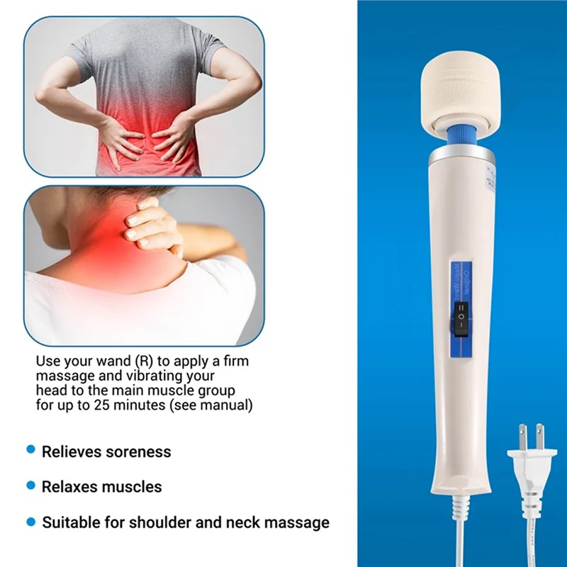 

Wand Massager Супер Вибрационный Массажер Hv-260R Электрический Вибрационный Массажер Us Plug-Hot