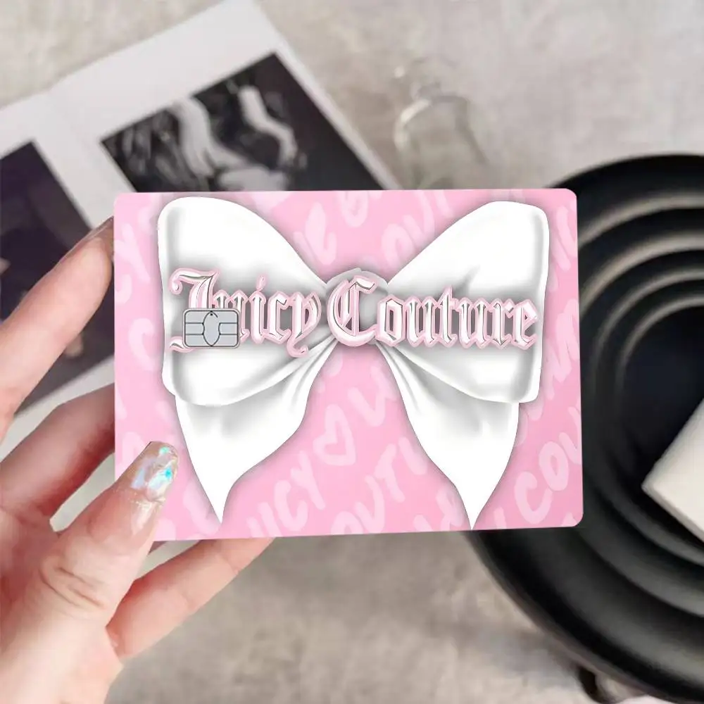 J-Juicy Cool C- Couture Anime Poker Sticker Film Tape Skin For Credit Card Debit Card Cartoon Waterproof Stickers Small Chip