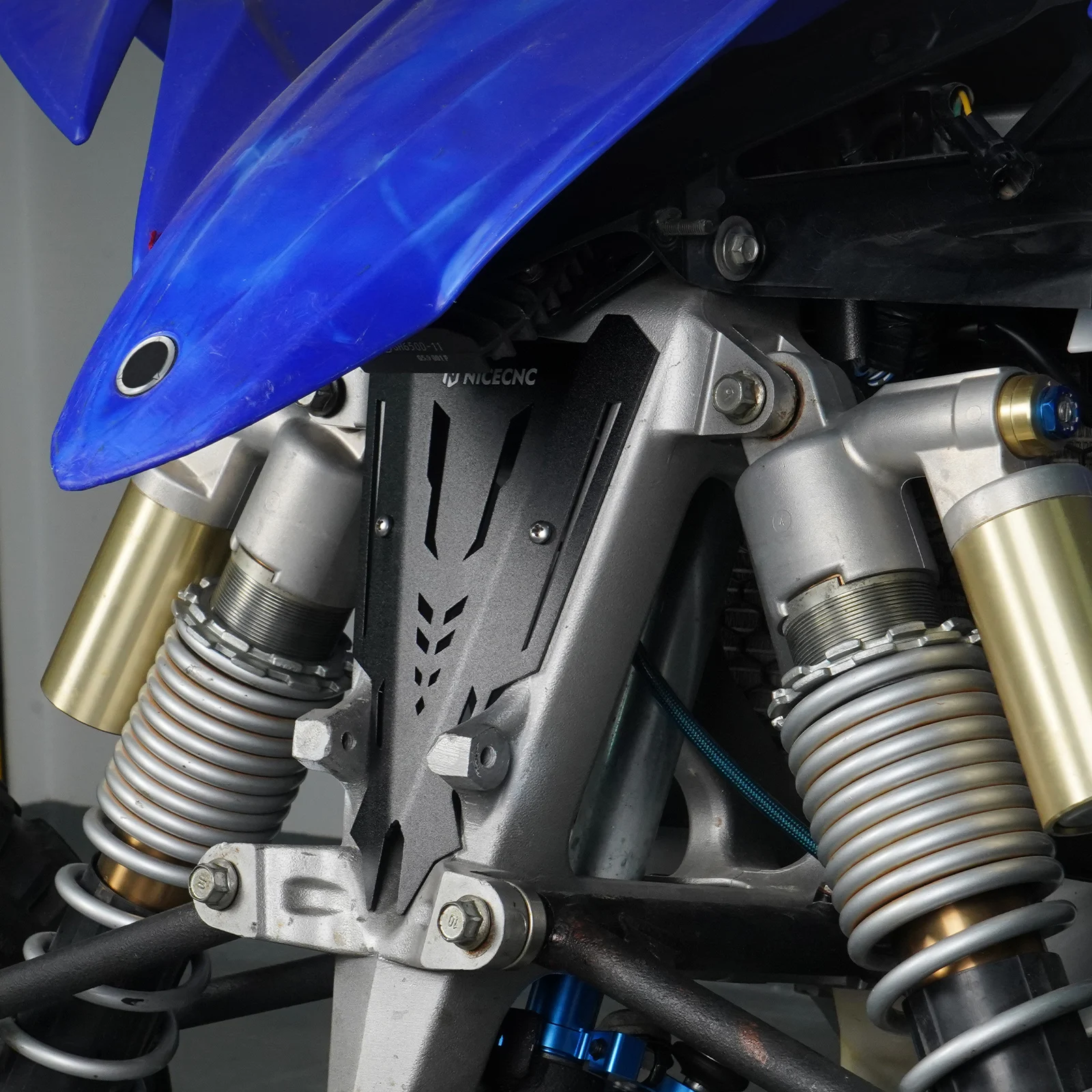 NICECNC ATV Cooler Radiator Stabilizer Roost Guard For Yamaha YFZ450R 2009-2022 2021 2020 Billet Aluminum