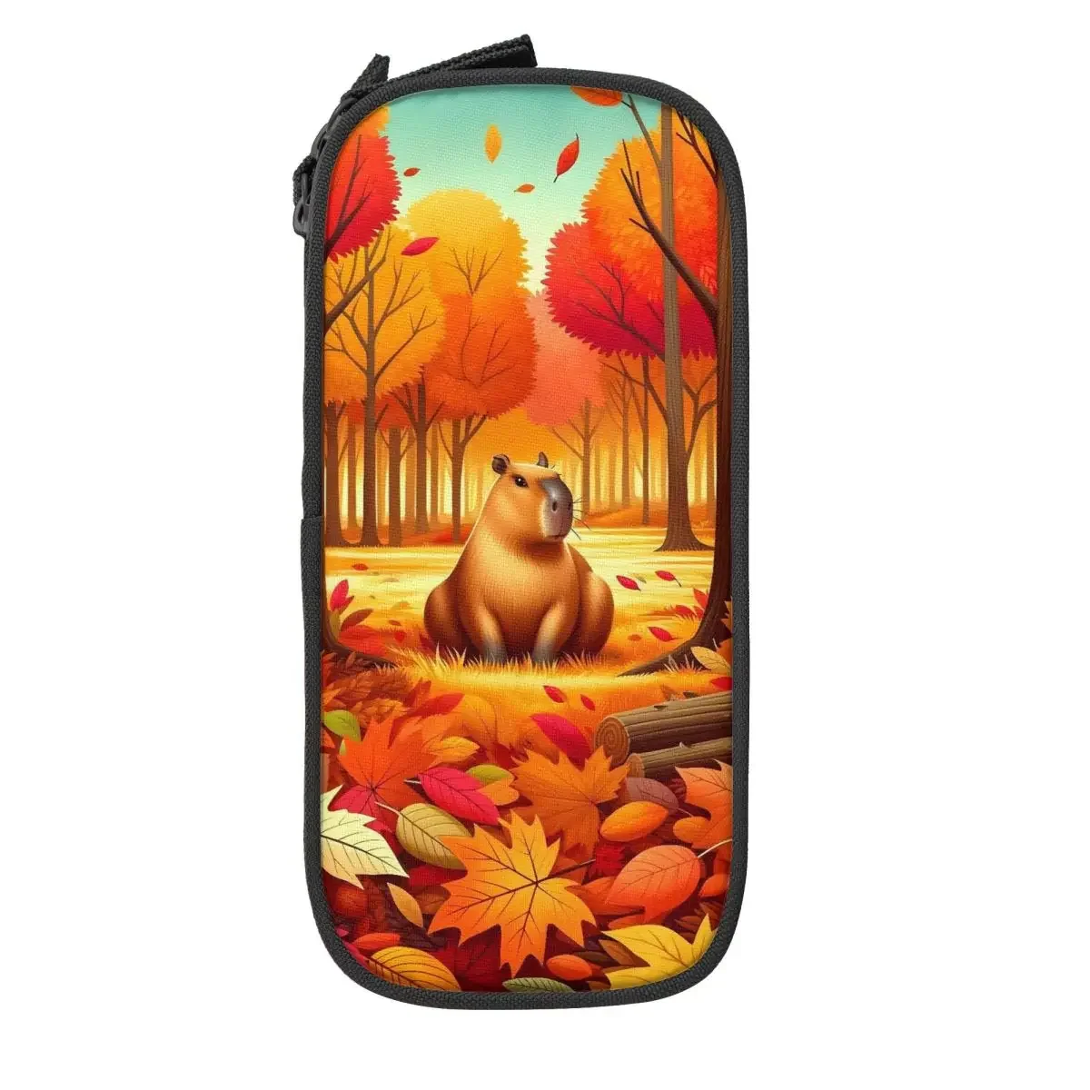 Custom Korean Cute Giant Cavy Capybara Pencil Case for Girls Boys Large Storage Pen Bag Box School Supplies