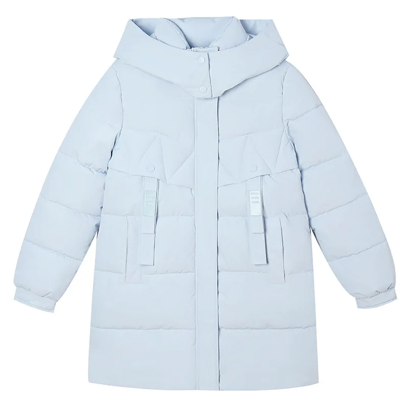 Women Parkas Mid Elngth Coats Y2k Streetwear Hooded Zipper Jackets Thick Warm Elegant Jacket Work Coat Autumn Winter 2025