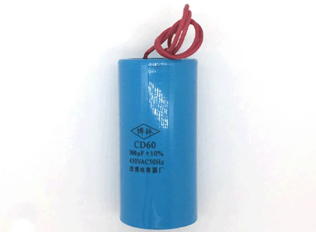 

free shipping AC Motor Capacitor Start Capacitor CD60 450VAC 500uF two wires