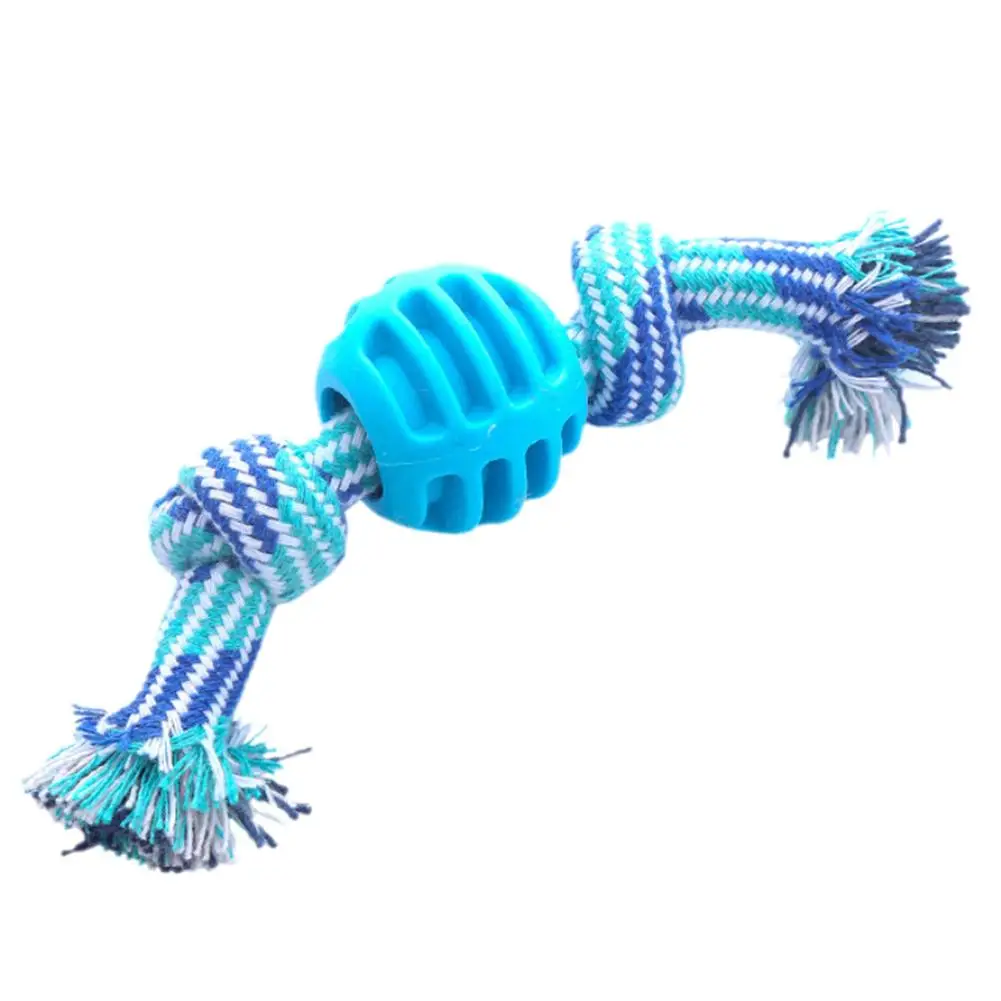 Juguete masticable para perro, cuerda de algodón, fácil de limpiar, descompresión, D9a7
