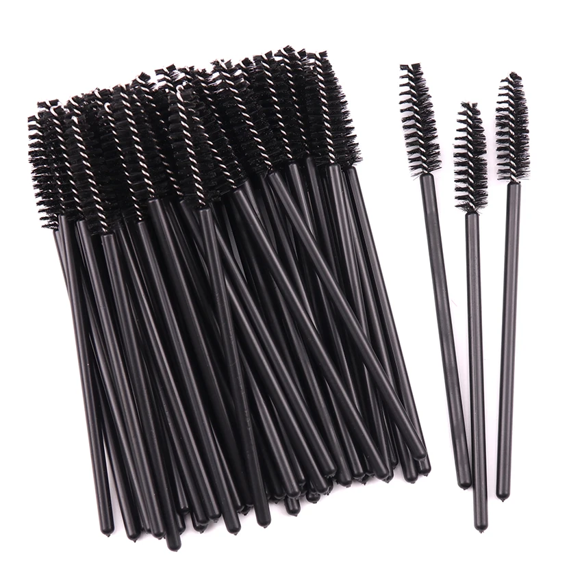 Sdatter 50 pezzi pennelli per ciglia pennelli per trucco Mascara usa e getta bacchette applicatore ciglia pennello cosmetico strumenti per il trucco