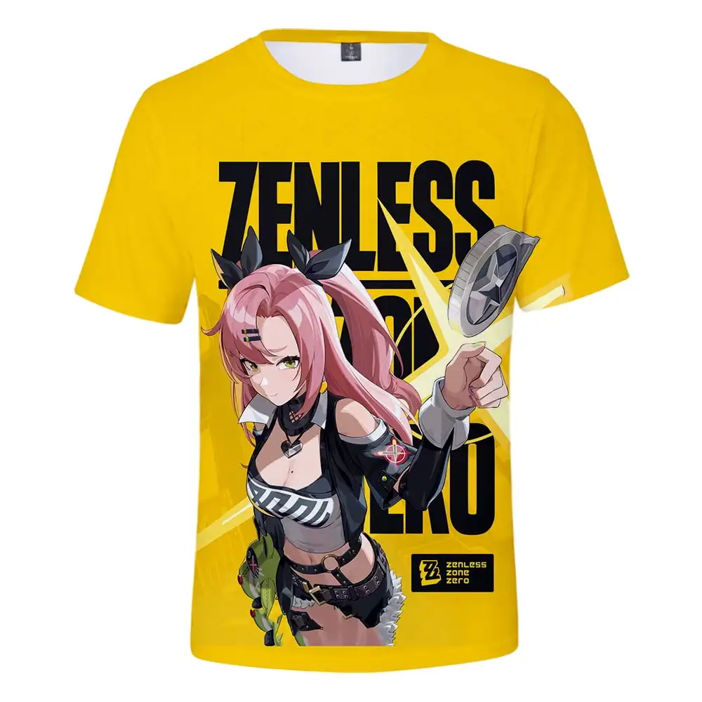 New Popular Game Zenless Zone Zero 3D Print T shirt Fashion Men/Women Short Sleeve Harajuku Top Oversized T-Shirt Streetwear Tee