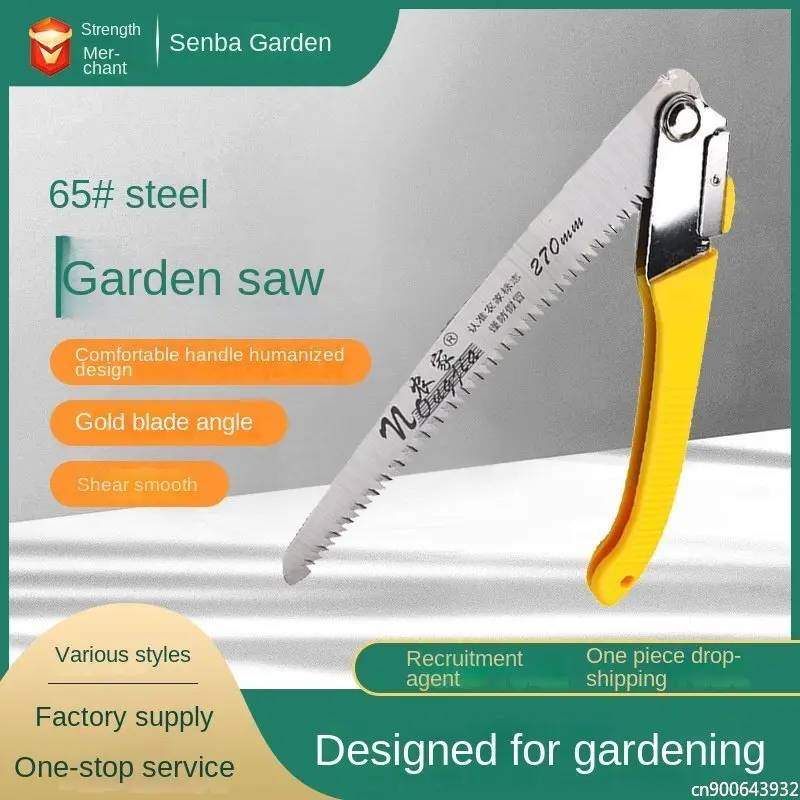 Camping Saw Foldable Portable Secateurs Gardening Pruner 10 Inch Tree Trimmers Garden Tool for Woodworking Folding Hand Saw