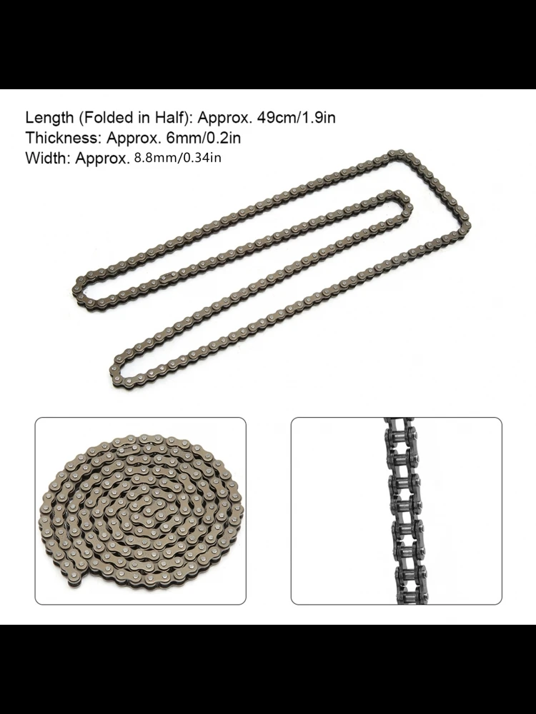 AliExpress NONE 158Links Chain 25H 158Links Stainless Steel Chain Fits for 47cc 49cc  Bike Mini Quad ATV Scooter Chain Motorcycle Chain