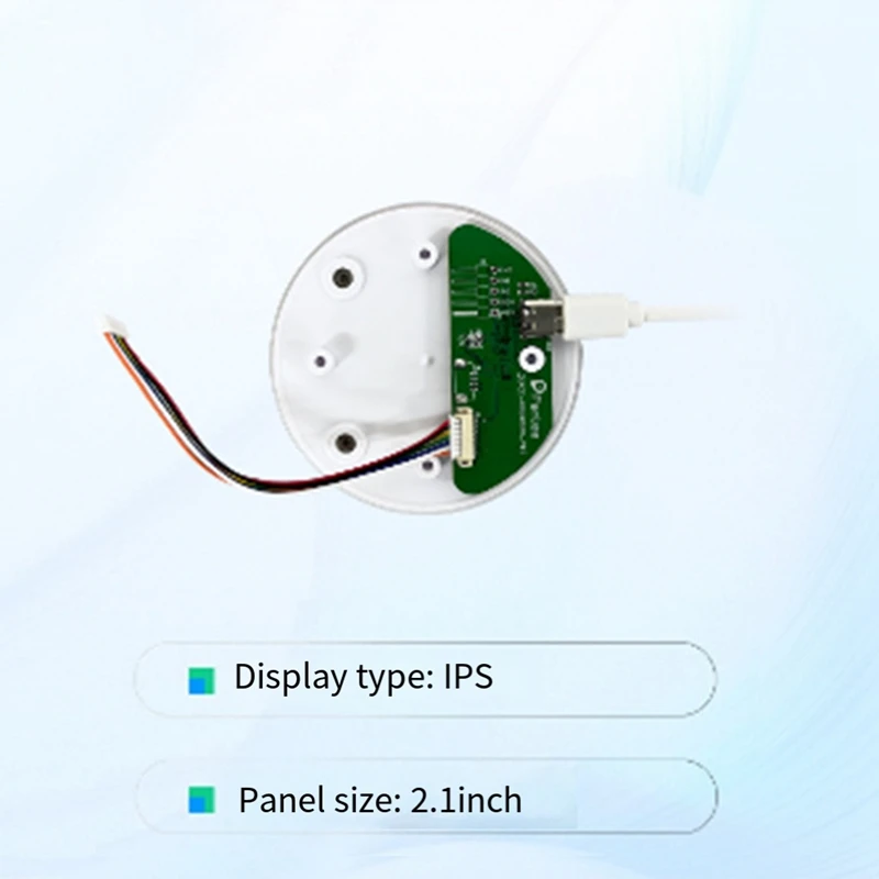 2.1 Inch 480X480 Round Circular IPS Color LCD Display And Encoder Knob ESP32-S3 Module N16R8 ST7701 2.4G WIFI Replacement