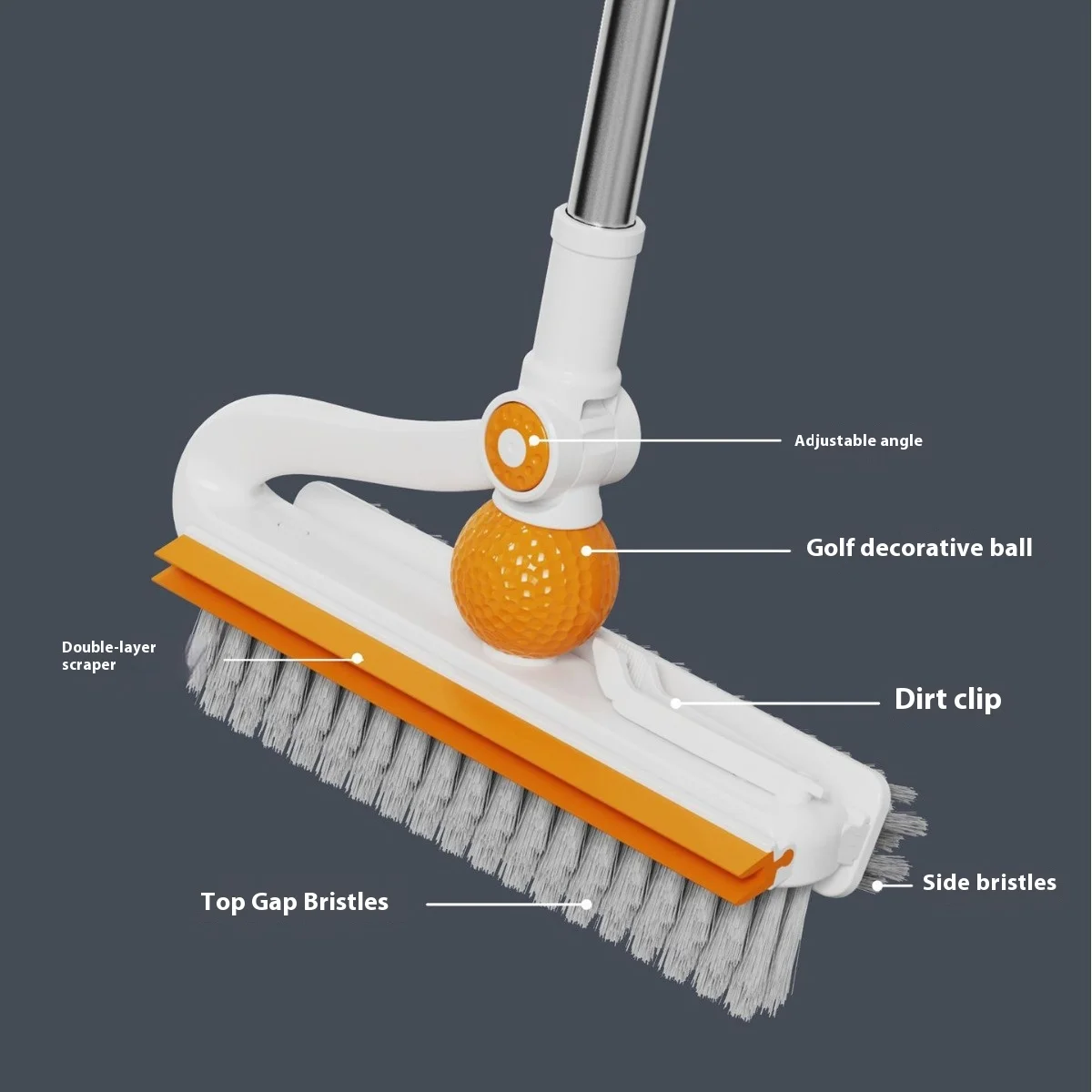 Multifunctional Golf Cleaning Gap Brush Bathroom Floor Board Brush Cleaning Floor Brush Divine Tool Bathroom Floor Gap