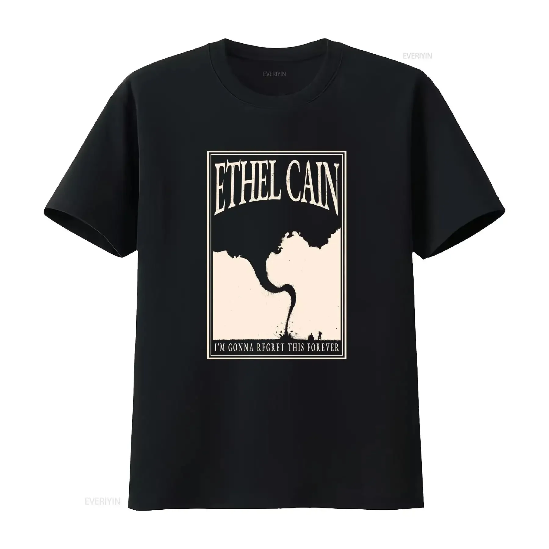 

Футболка Ethel Cain Merch, винтажная стираная повседневная дышащая уличная одежда, удобный мужской эластичный стильный топ для повседневной носки