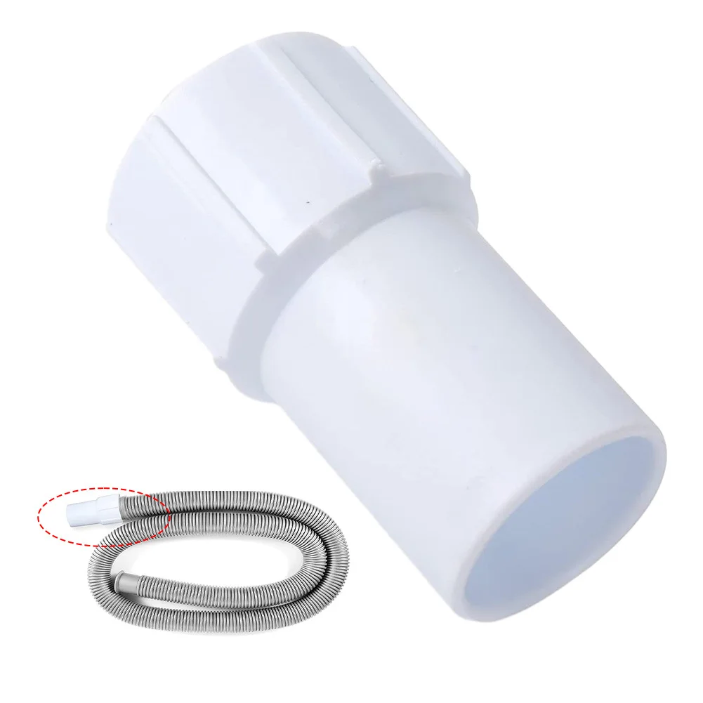 1-1/2inch Swimming Pool Hose Connector Hose End Cuff Left Hand For 38mm Threaded Suction Pipe Vacuum Sewage Hose Port PVC Part