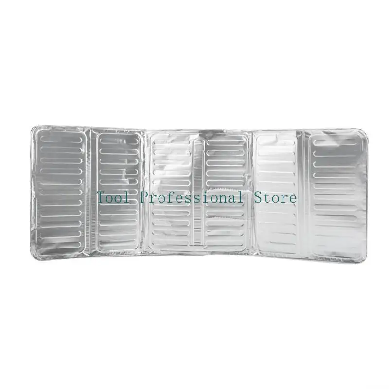57QF Three Side Splash Guard for Stove Aluminum Foil Cover Highly Heat Resistant and Easy to Clean for Kitchen Use