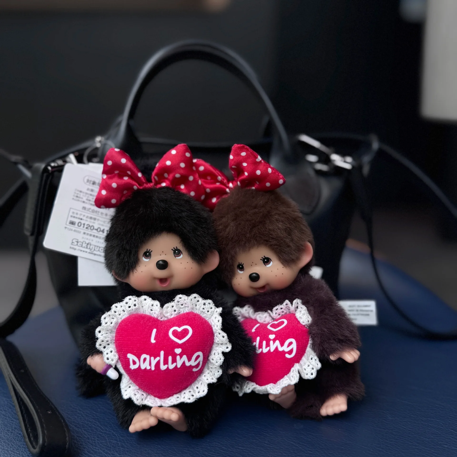 15cm Kawaii Monchhichi Doll Keychain Cartoon Monkey Monchhichi Hanging Pendant for Bag Monkiki Keyring Birthday Gift