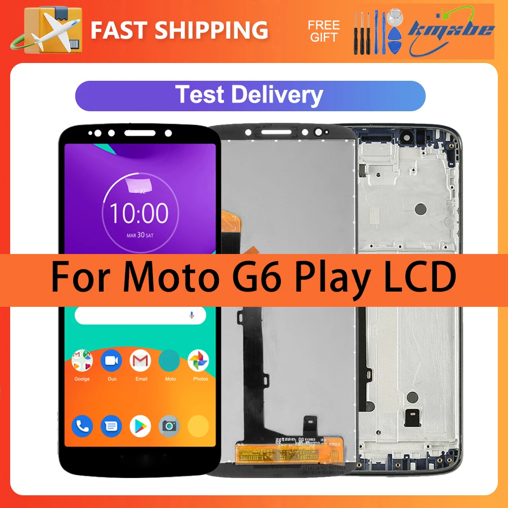 

5.7" LCD For Motorola Moto G6 Play XT1922 XT1922-3 Display Touch Screen Digitizer Assembly With Frame For Moto G6 play LCD