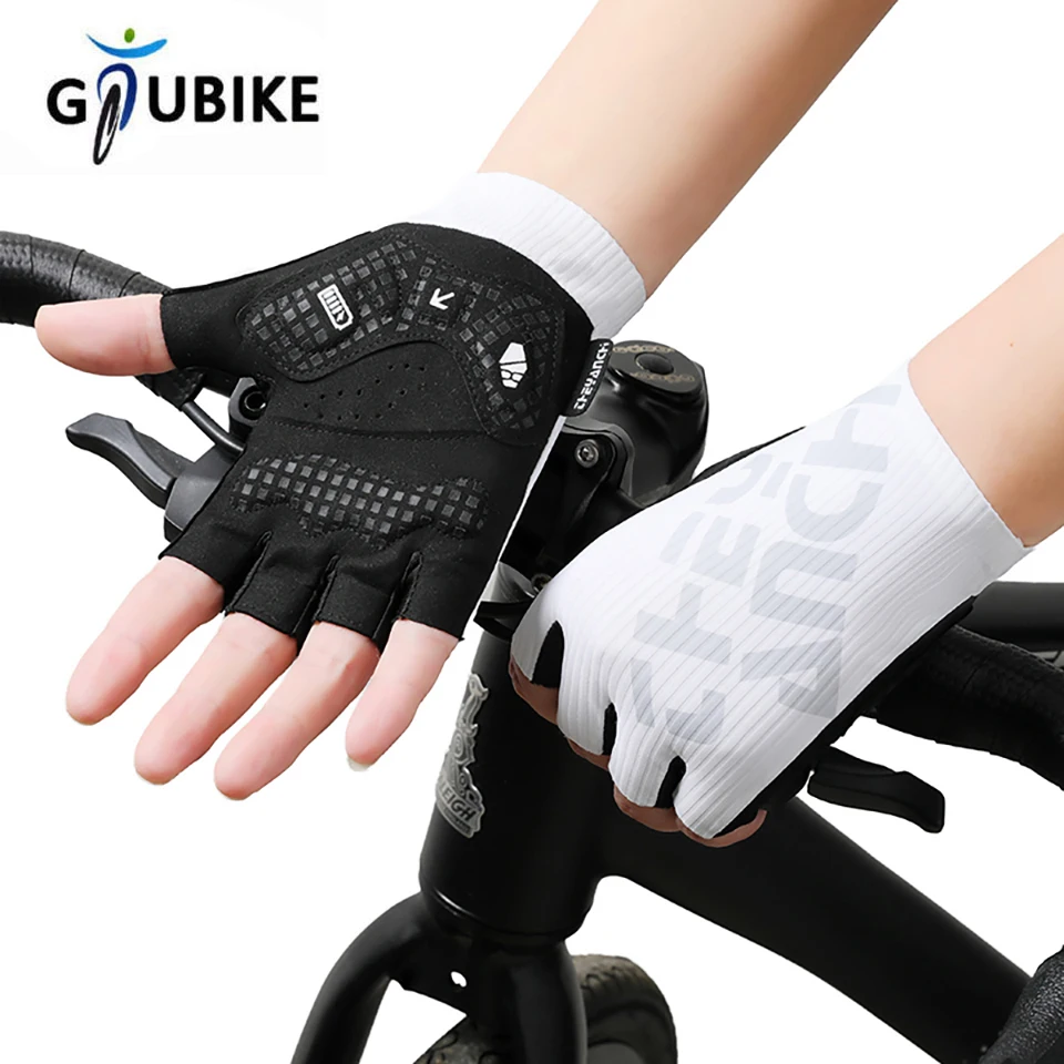 Halbfinger-Fahrradhandschuhe für Herren und Damen, rutschfest, stoßdämpfend, atmungsaktiv, Sommer-Fahrradhandschuhe, fingerlose Sport-, Fitness- und Trainings-Fahrradhandschuhe