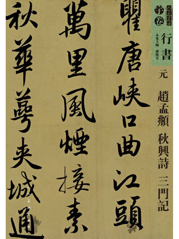Book-Winshare Human Beauty Running Script Yuan Dynasty Zhao Mengfu Qiu Xing's Poems Three Men's Notes