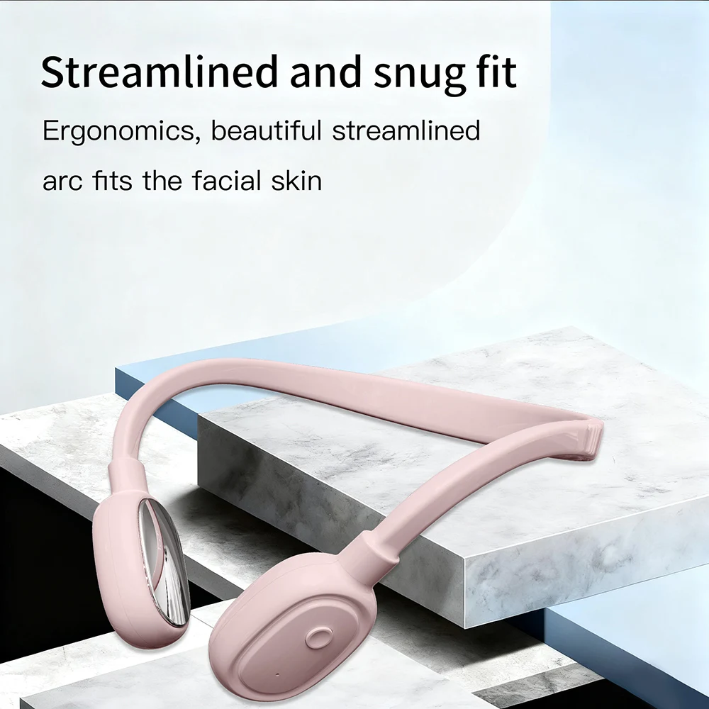 رافع الوجه الكهربائي على شكل حرف V EMS مدلك الوجه حزام مزيل الذقن المزدوجة التيارات الدقيقة للوجه التخسيس الجلد ثبات جهاز الجمال #3