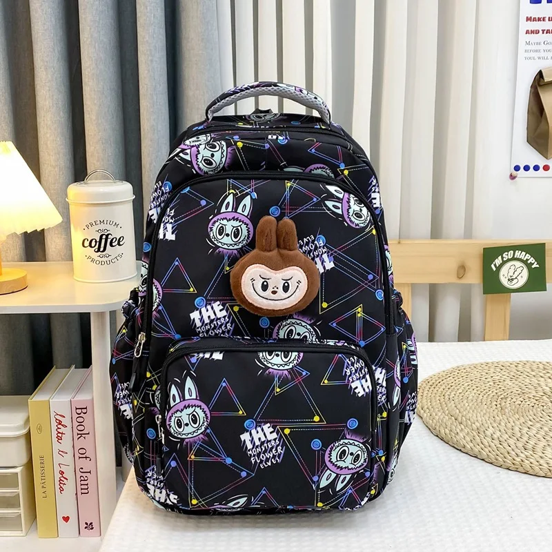 

LABUBU Children Shoulder Bag backpack Primary middle schoolbag Boy girl couples large capacity light student backpack handbag