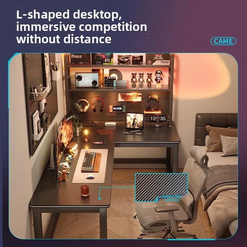 Computer Desk Desktop Household Corner L-Shaped Game E-Sports Table Bedroom Simple Corner Writing Study Desk