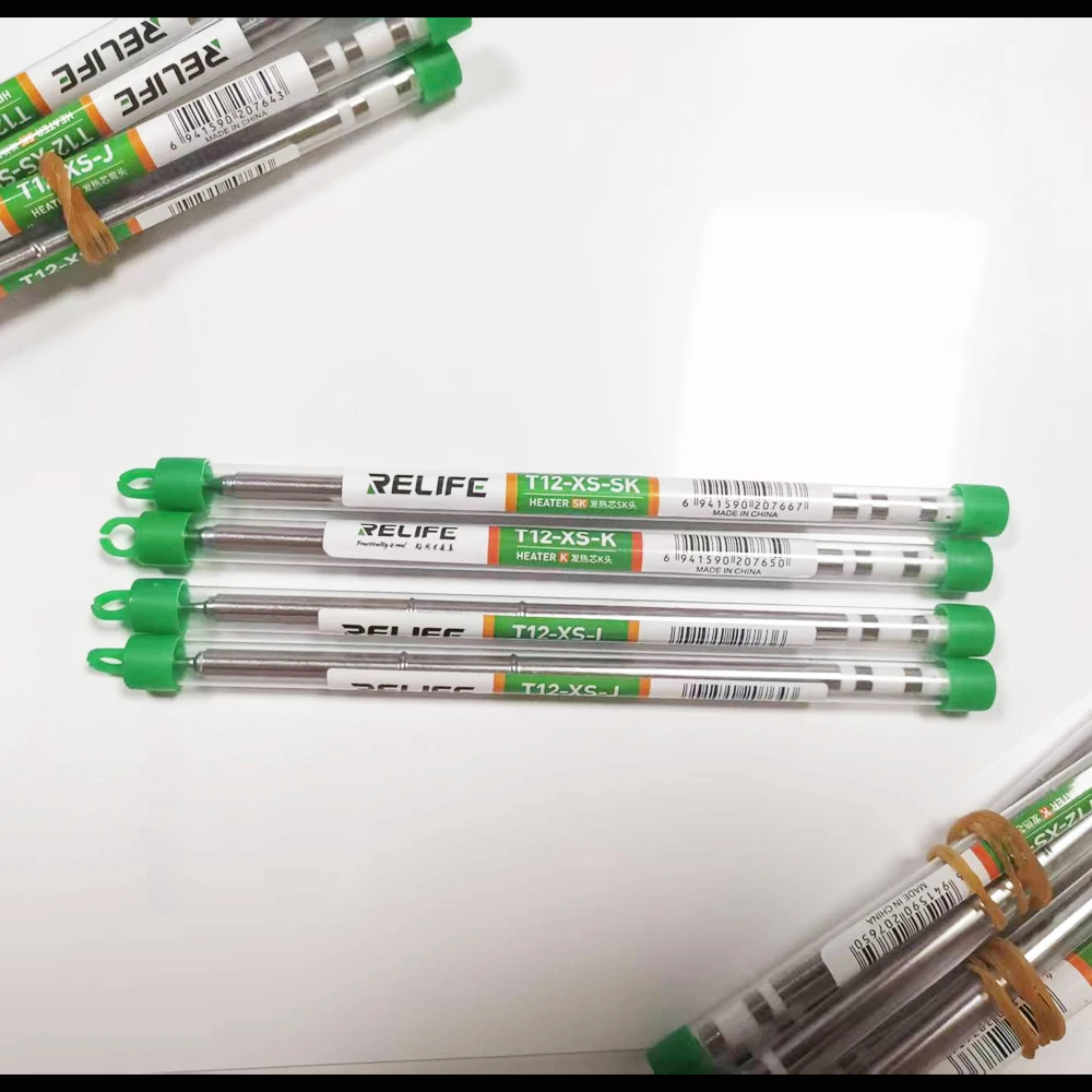 Relife rl t12 xs-i/j/k/sk t12 substituir pontas de ferro de solda t12 cabeça de soldagem para hakko fx951 t12 alça de estação de solda