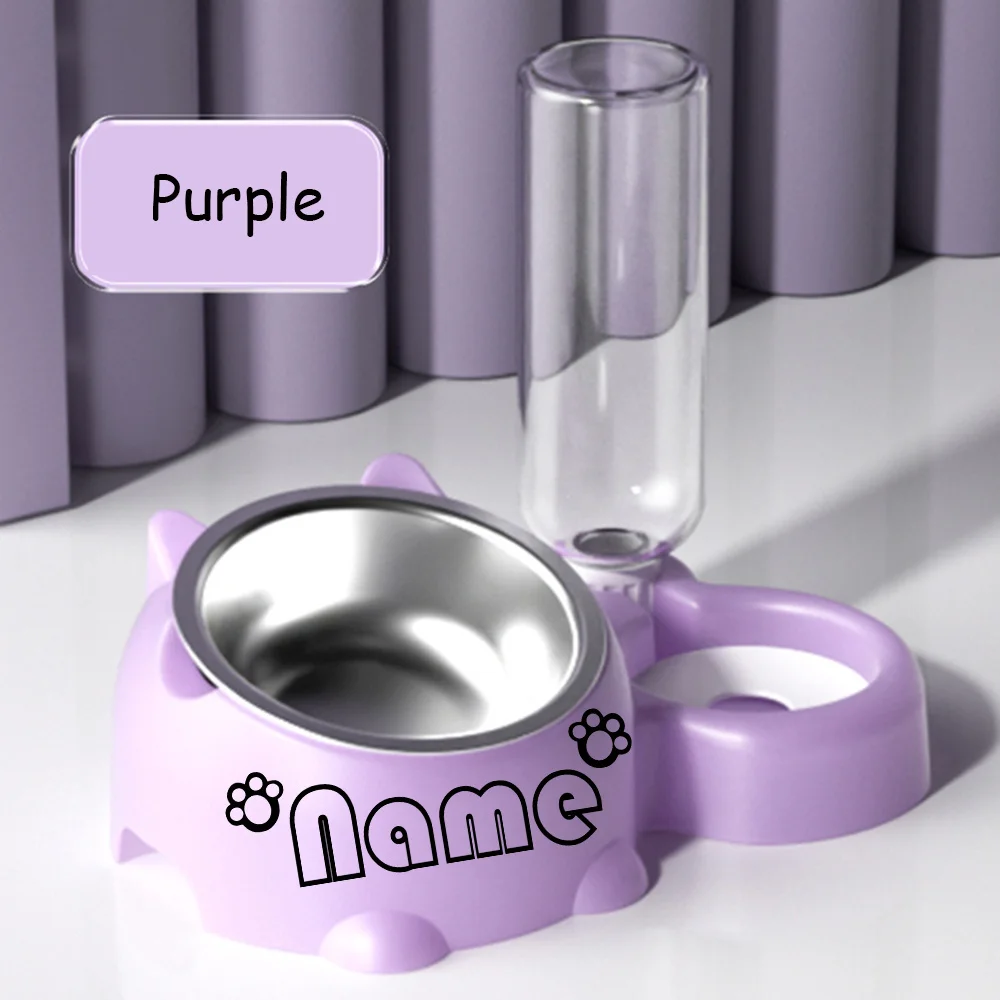 Customized Pet Food Bowl, Multifunction Using PP Material, Suitable for Cats and Dogs, Perfect Pet Gift Set for Dogs