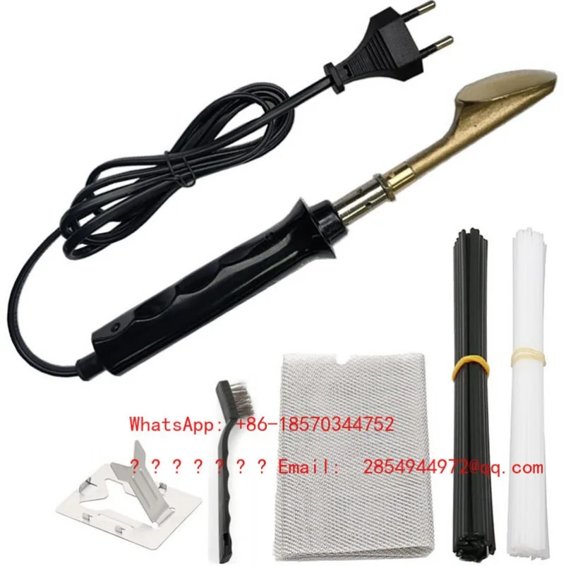 Car Bumper Repair Kit Plastic Welding Gun Smoothing Head Electric Soldering Iron Leather Wrinkle Removal Iron