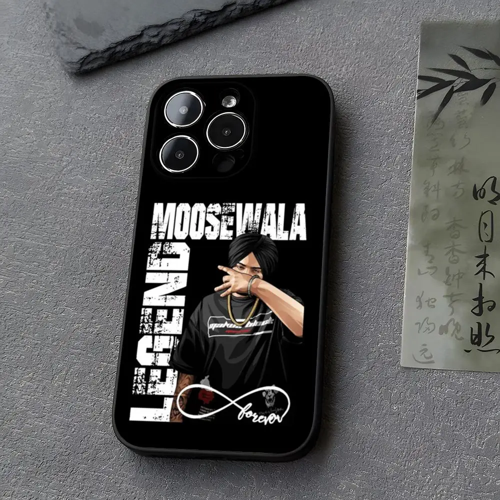 Rapper Sidhu Moose Wala Phone Case for iphone 14 13 11 15ProMax 16 12 Pro Xs Max Mini Xr X 7 8 Plus Funda Covers